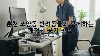 춘천 조양동 반려동물과 함께하는 쾌적한 공기 청소